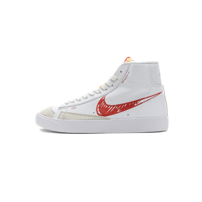 Bstsneaker- Nike Blazer Mid 77 Sketch White Red CW7580-100  01