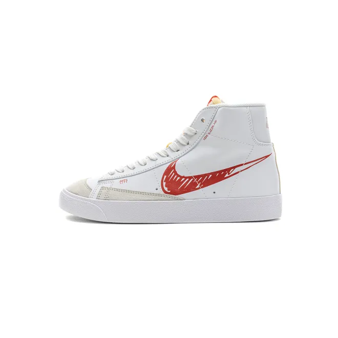 Bstsneaker- Nike Blazer Mid 77 Sketch White Red CW7580-100 