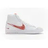 Bstsneaker- Nike Blazer Mid 77 Sketch White Red CW7580-100 