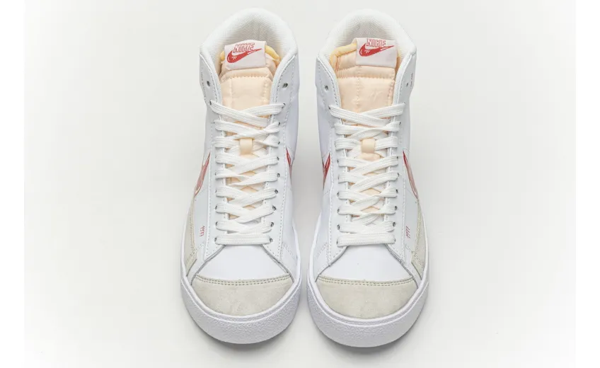 Bstsneaker- Nike Blazer Mid 77 Sketch White Red CW7580-100 