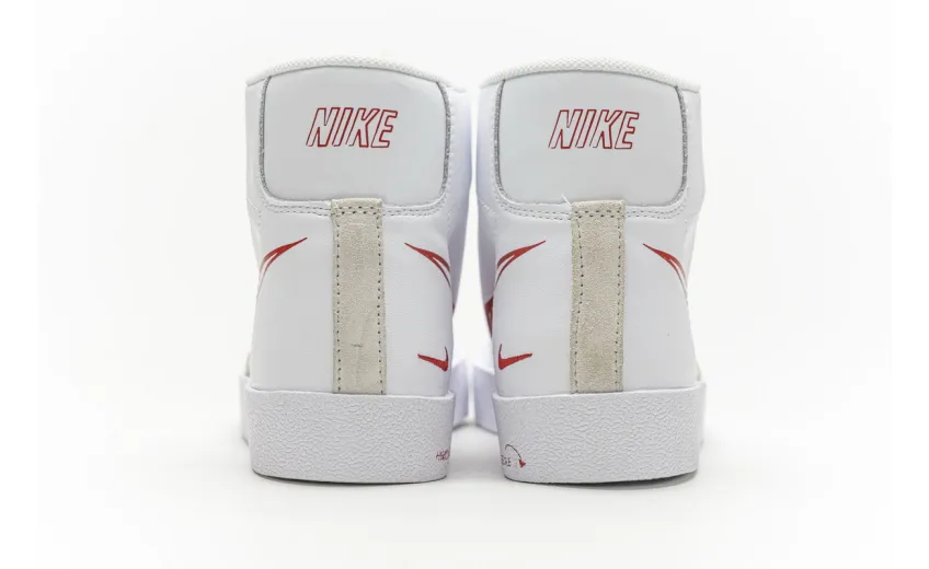 Bstsneaker- Nike Blazer Mid 77 Sketch White Red CW7580-100 