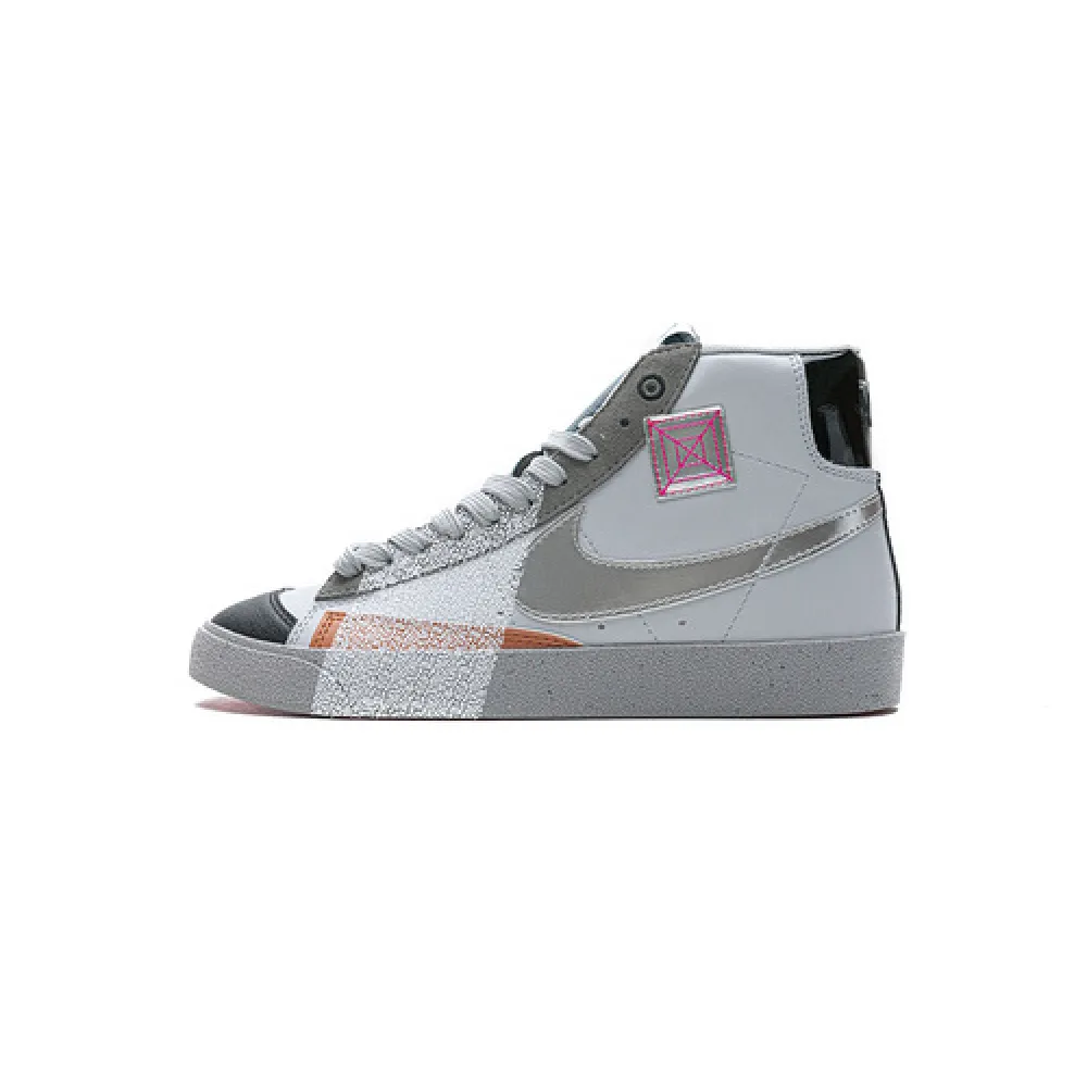 Bstsneaker-Nike Blazer Mid '77 Vintage White Grey Metallic Silver DC9170-001