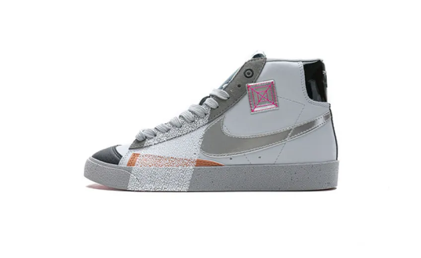 Bstsneaker-Nike Blazer Mid '77 Vintage White Grey Metallic Silver DC9170-001