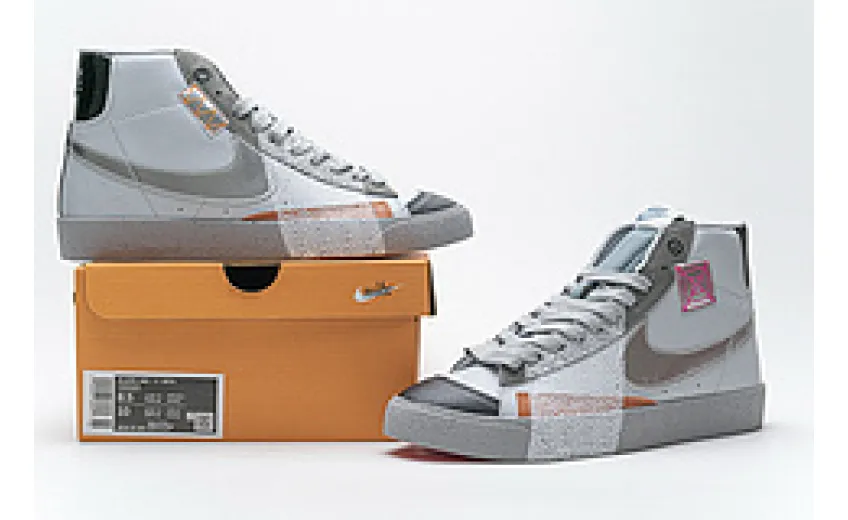 Bstsneaker-Nike Blazer Mid '77 Vintage White Grey Metallic Silver DC9170-001