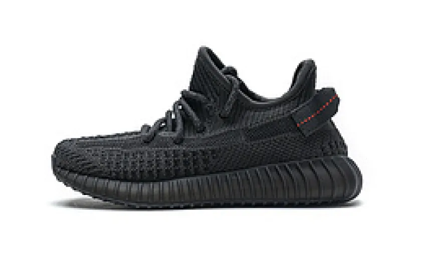 Bstsneaker-Children's Shoes Adidas Yeezy Boost 350 V2 Black Non-Reflective FU9013