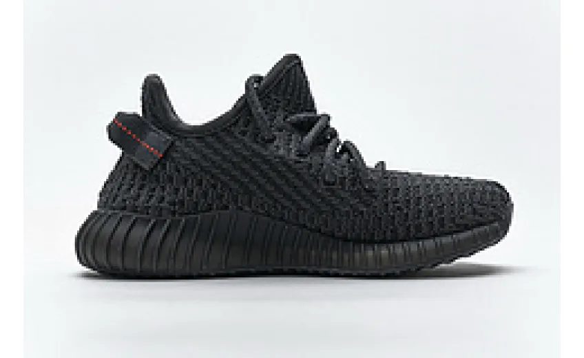 Bstsneaker-Children's Shoes Adidas Yeezy Boost 350 V2 Black Non-Reflective FU9013