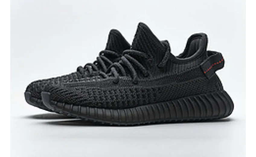 Bstsneaker-Children's Shoes Adidas Yeezy Boost 350 V2 Black Non-Reflective FU9013