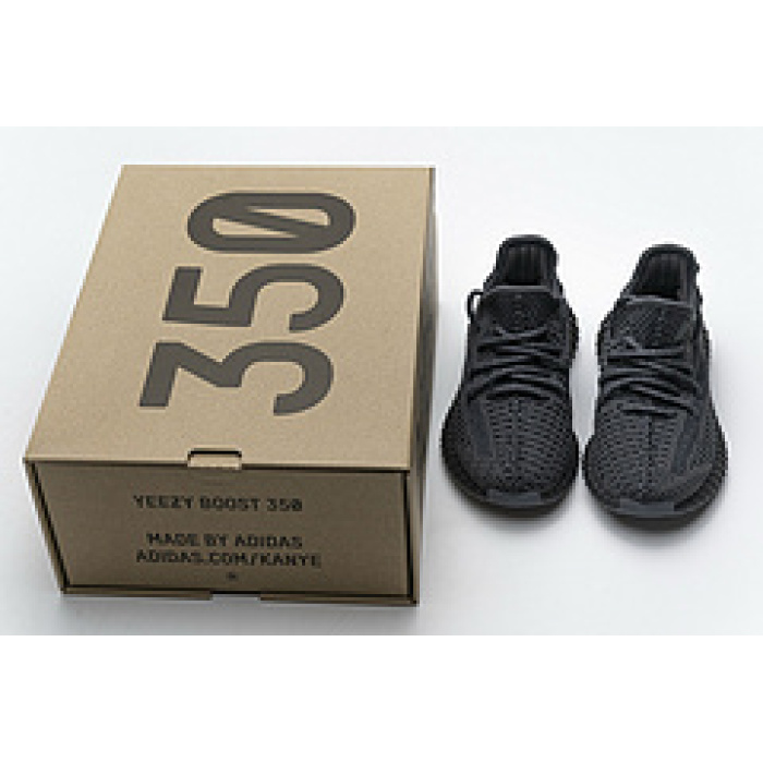 Children's Shoes Adidas Yeezy Boost 350 V2 Black Non-Reflective FU9013
