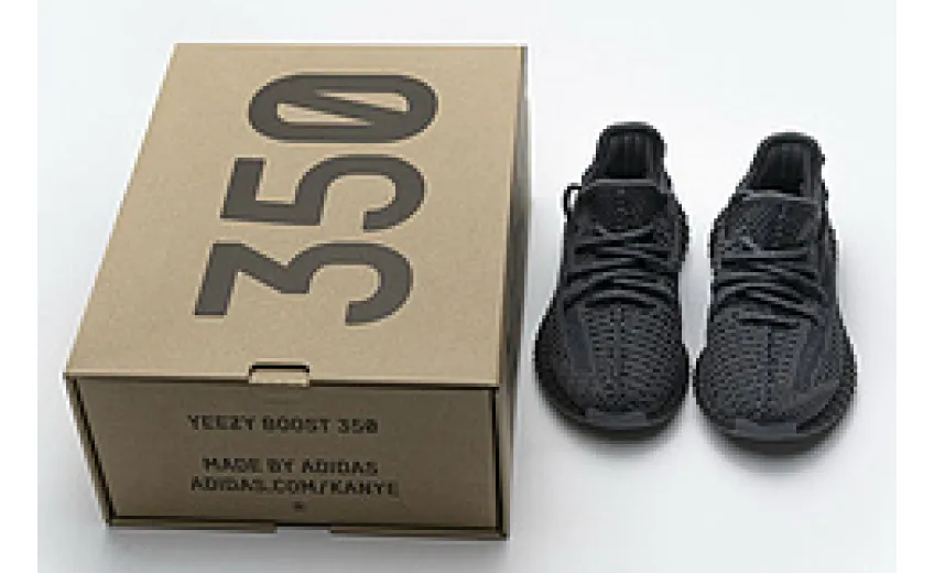 Bstsneaker-Children's Shoes Adidas Yeezy Boost 350 V2 Black Non-Reflective FU9013