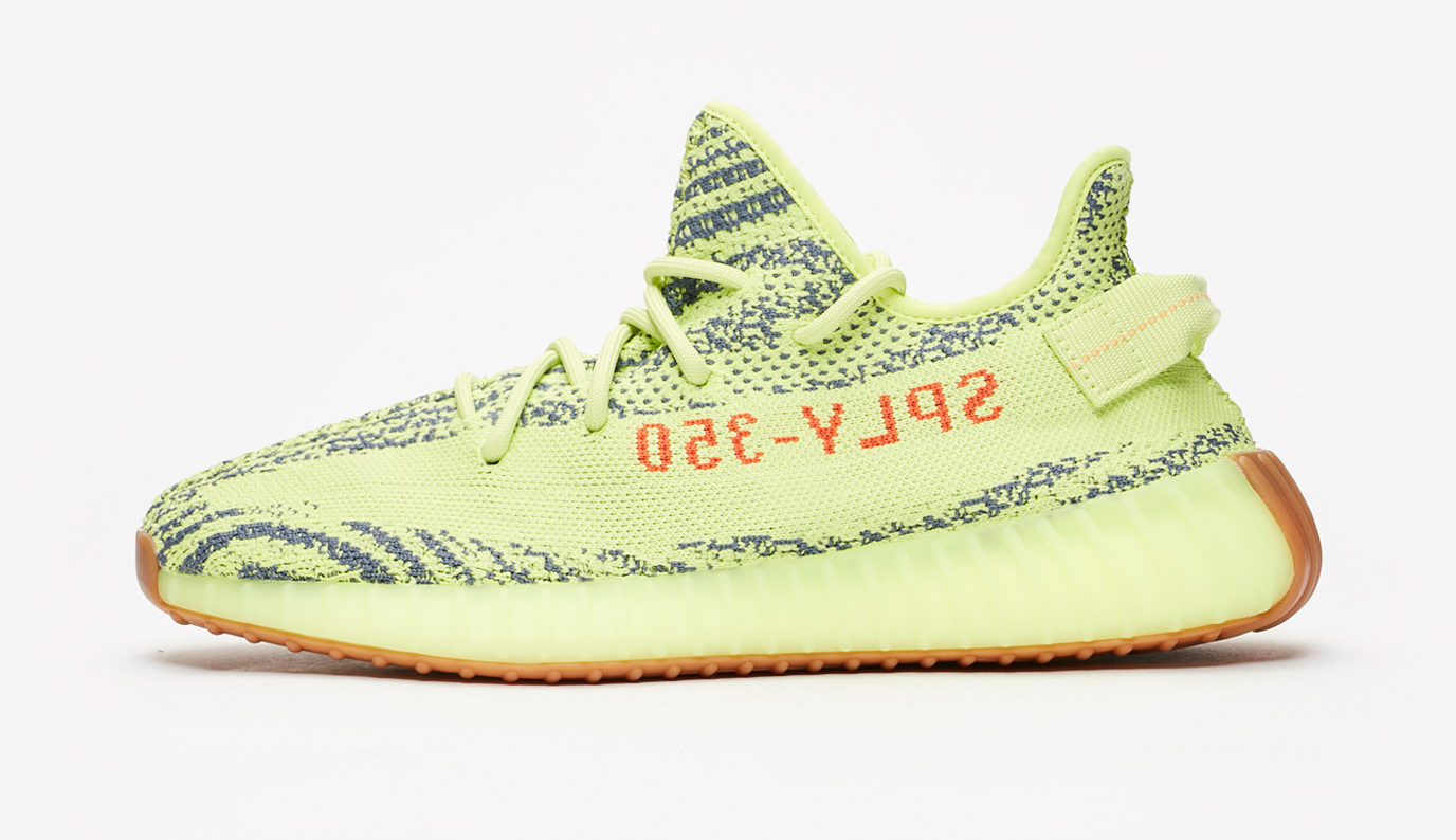 Bstsneaker-Adidas Yeezy Boost 350 V2 Semi Frozen Yellow B37572 