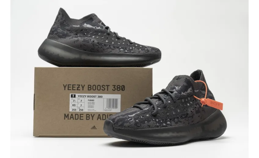 Bstsneaker- Adidas Yeezy Boost 380 Black Grey FU8680  