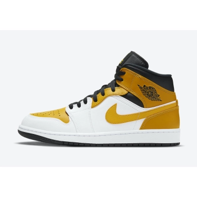 Bstsneaker- Air  Jordan 1 Mid University Gold 554724-170  01