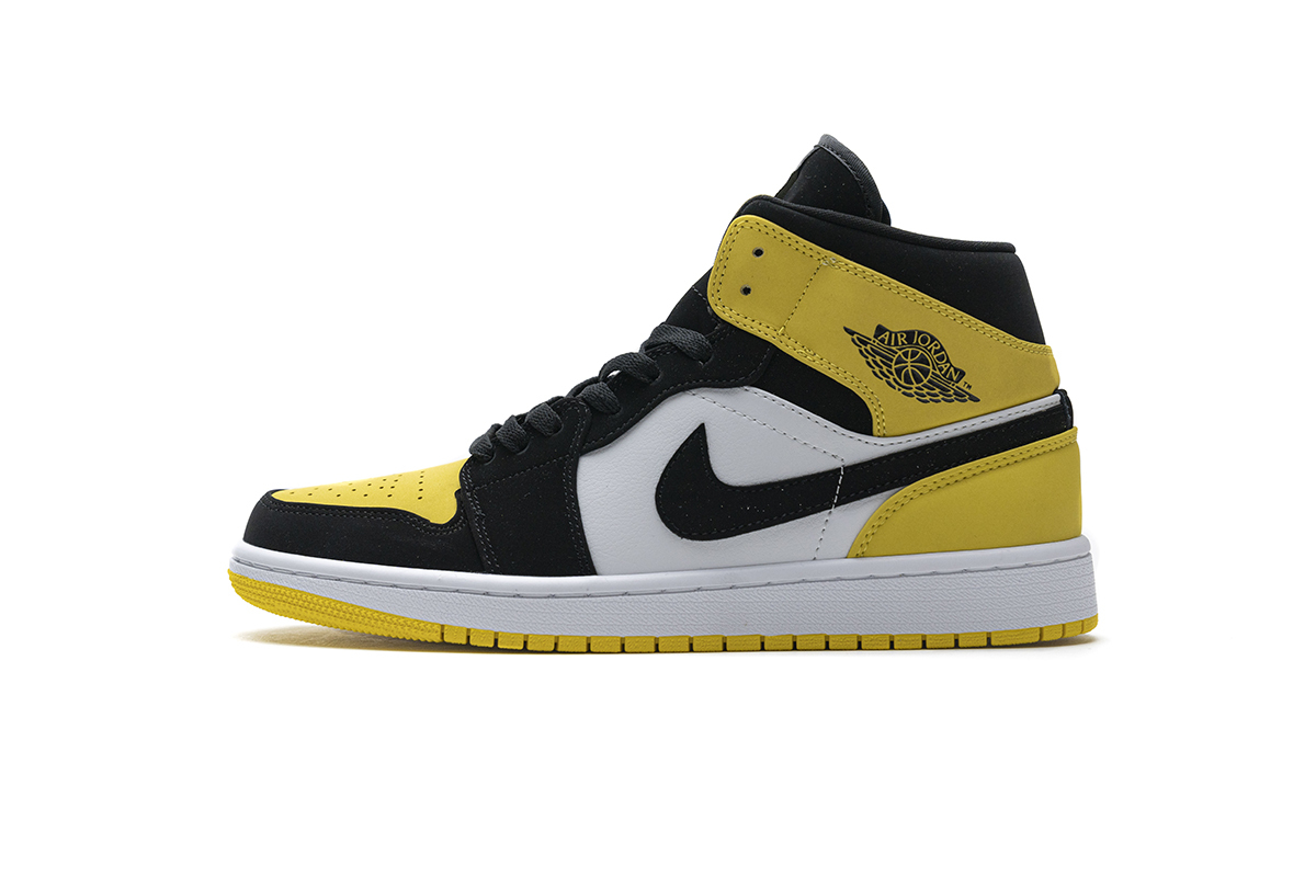 Bstsneaker- Air Air Jordan 1 Mid Yellow Toe Black 852542-071 