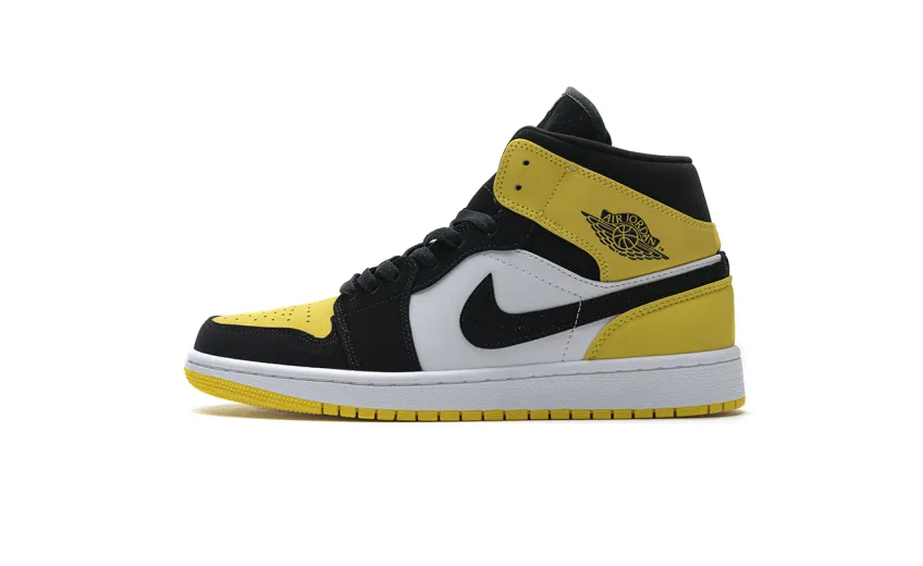 Bstsneaker- Air Air Jordan 1 Mid Yellow Toe Black 852542-071 