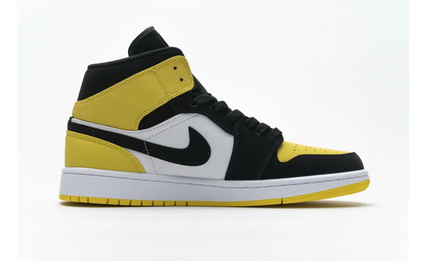 Bstsneaker- Air Air Jordan 1 Mid Yellow Toe Black 852542-071 
