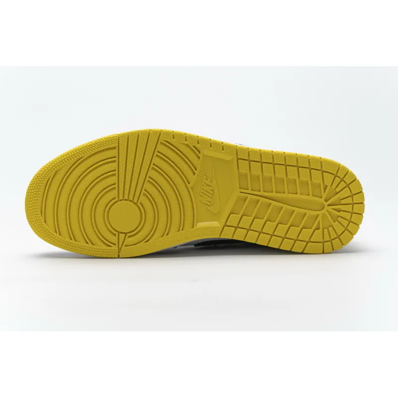 Bstsneaker- Air Air Jordan 1 Mid Yellow Toe Black 852542-071 