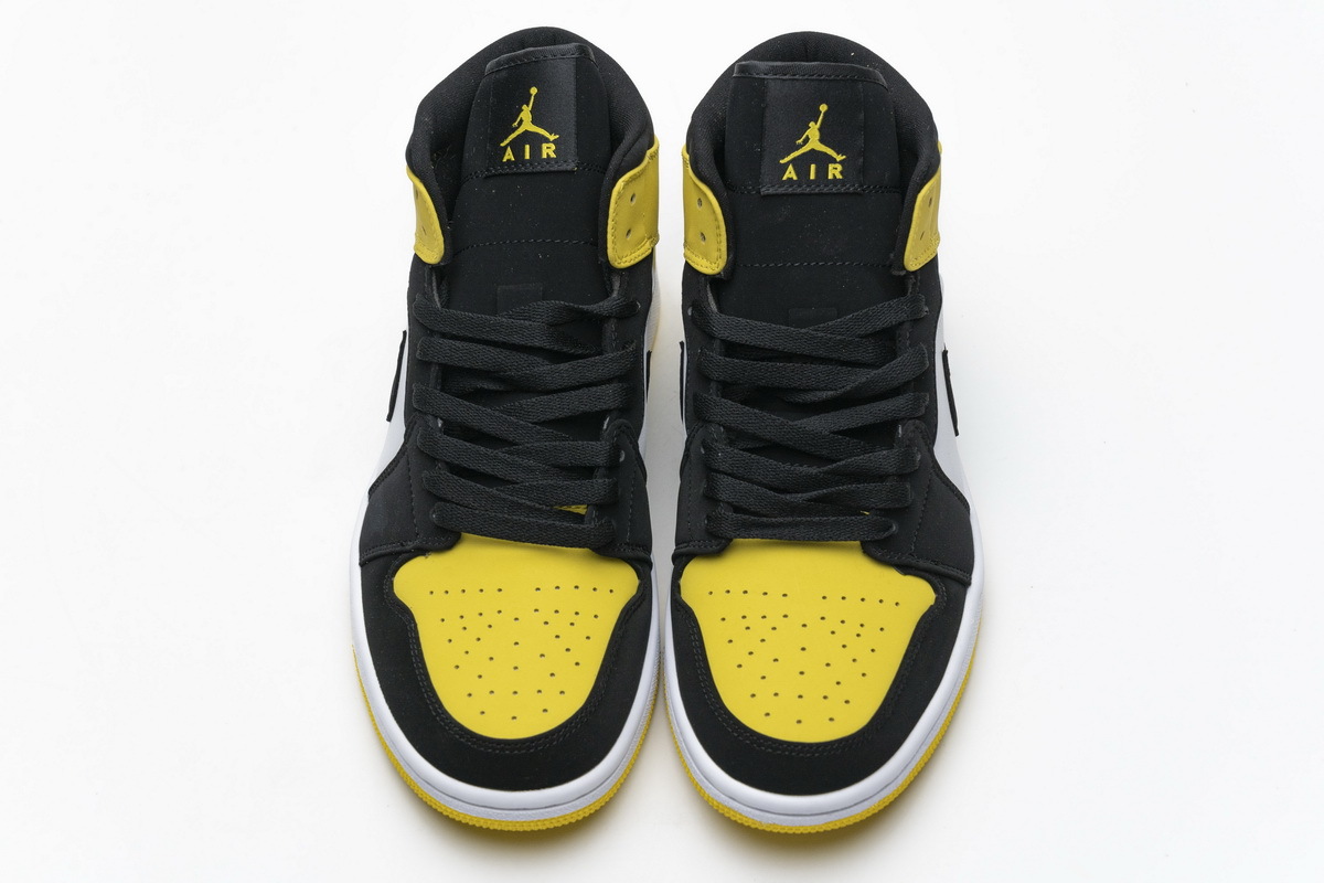 Bstsneaker- Air Air Jordan 1 Mid Yellow Toe Black 852542-071 