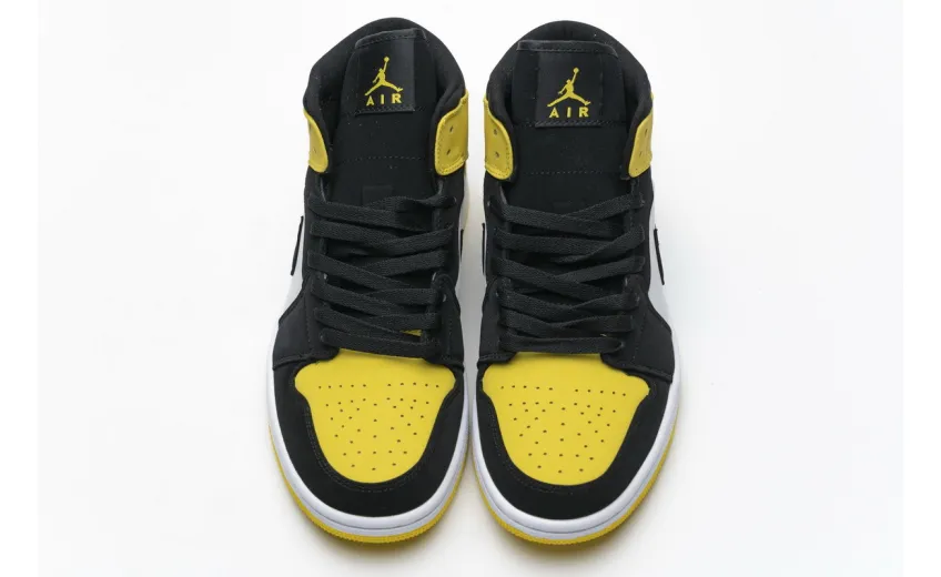 Bstsneaker- Air Air Jordan 1 Mid Yellow Toe Black 852542-071 
