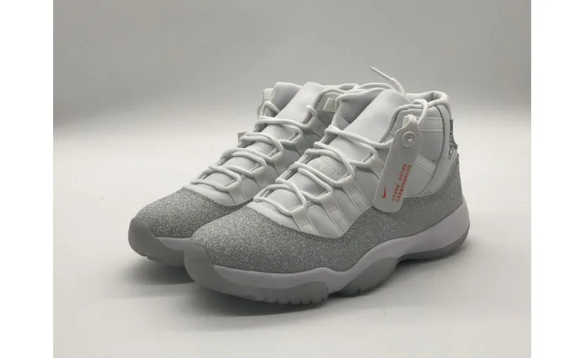 Bstsneaker- Air Jordan 11 Retro White Metallic Silver (W) AR0715-100 