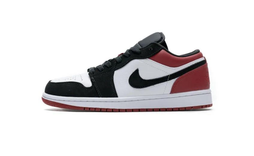 Bstsneaker- Air Jordan 1 Low Black Toe 553558-116 