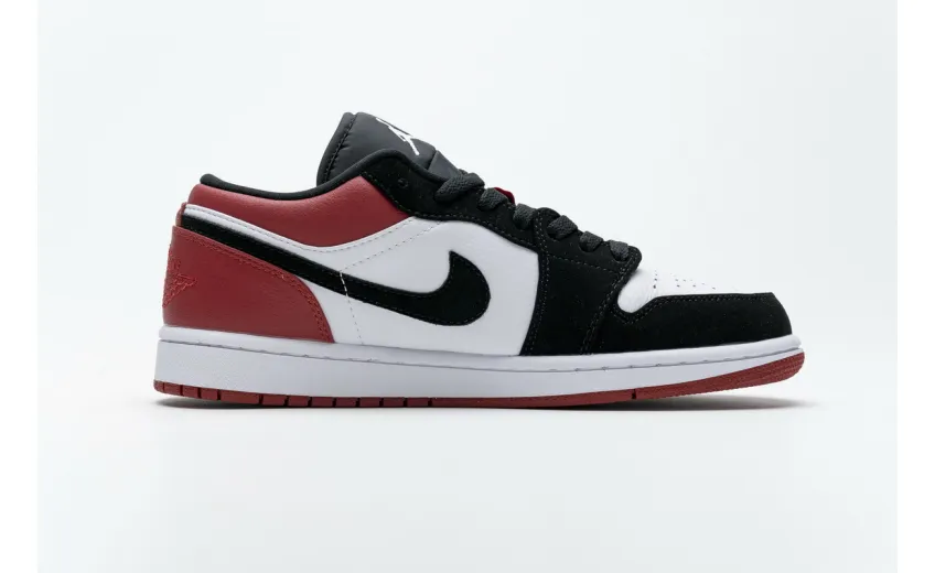 Bstsneaker- Air Jordan 1 Low Black Toe 553558-116 