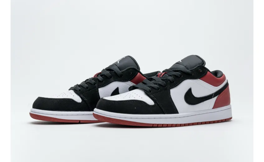 Bstsneaker- Air Jordan 1 Low Black Toe 553558-116 