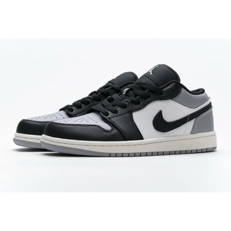 Bstsneaker- Air Jordan 1 Low Grey Toe 553558-110  
