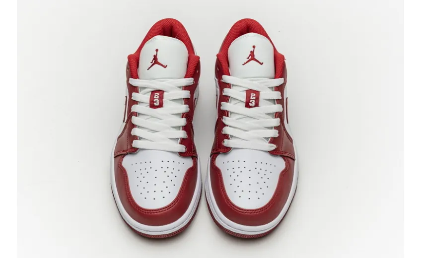 Bstsneaker- Air Jordan 1 Low Gym Red White 553558-611 