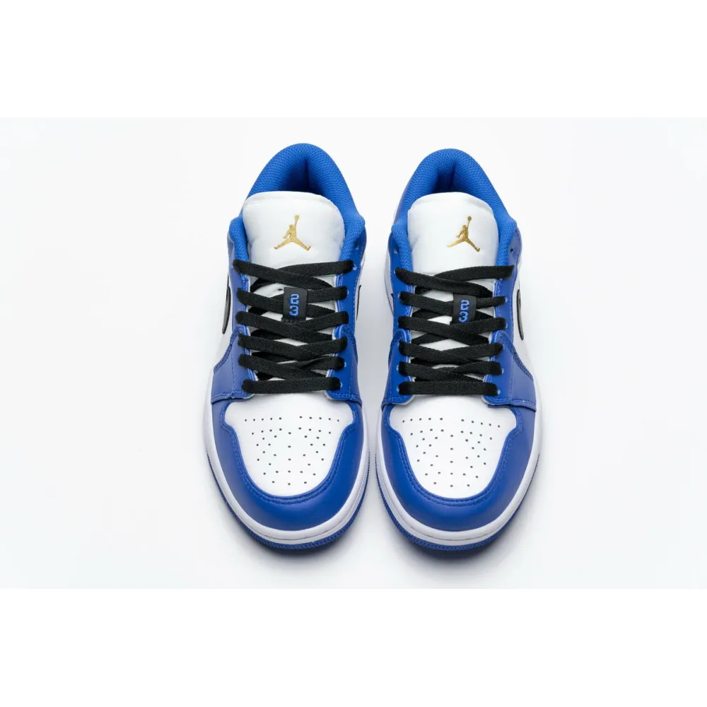 Bstsneaker- Air Jordan 1 Low Hyper Royal Orange Peel 553558-401 