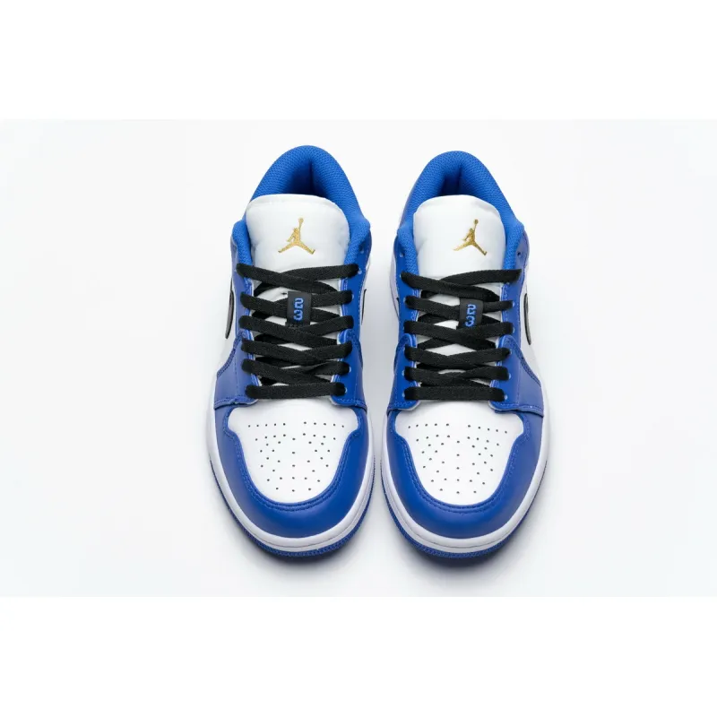 Bstsneaker- Air Jordan 1 Low Hyper Royal Orange Peel 553558-401 