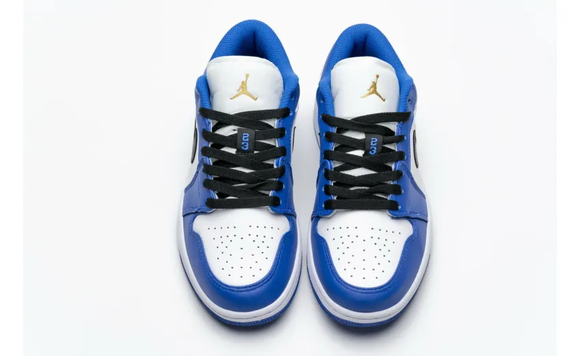 Bstsneaker- Air Jordan 1 Low Hyper Royal Orange Peel 553558-401 
