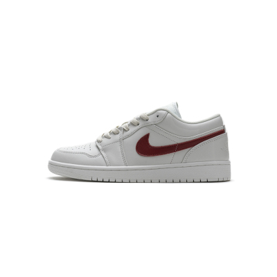 Bstsneaker- Air Jordan 1 Low Milk White Red AQ9941-161  01