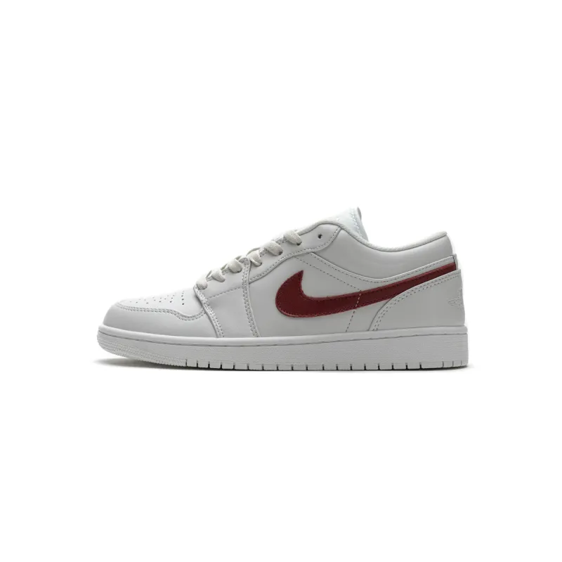 Bstsneaker- Air Jordan 1 Low Milk White Red AQ9941-161 