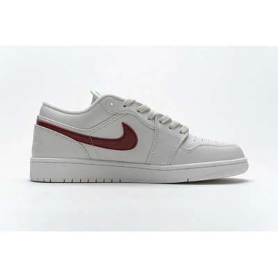 Bstsneaker- Air Jordan 1 Low Milk White Red AQ9941-161  02