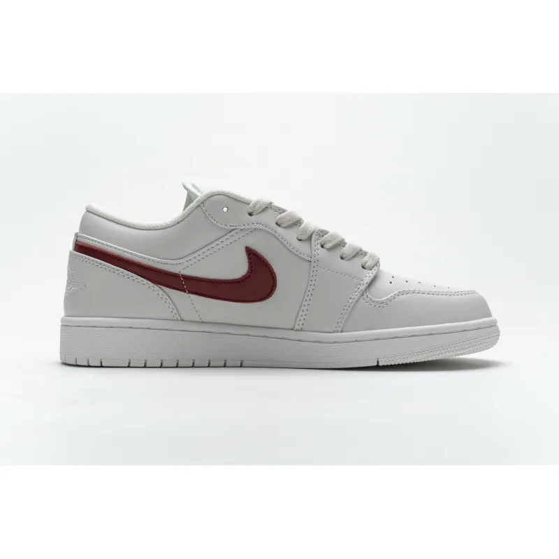 Bstsneaker- Air Jordan 1 Low Milk White Red AQ9941-161 