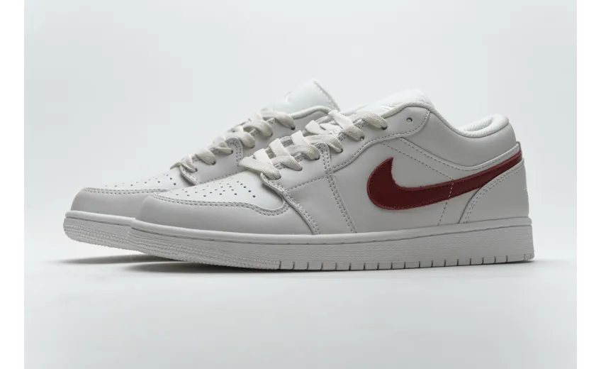 Bstsneaker- Air Jordan 1 Low Milk White Red AQ9941-161 