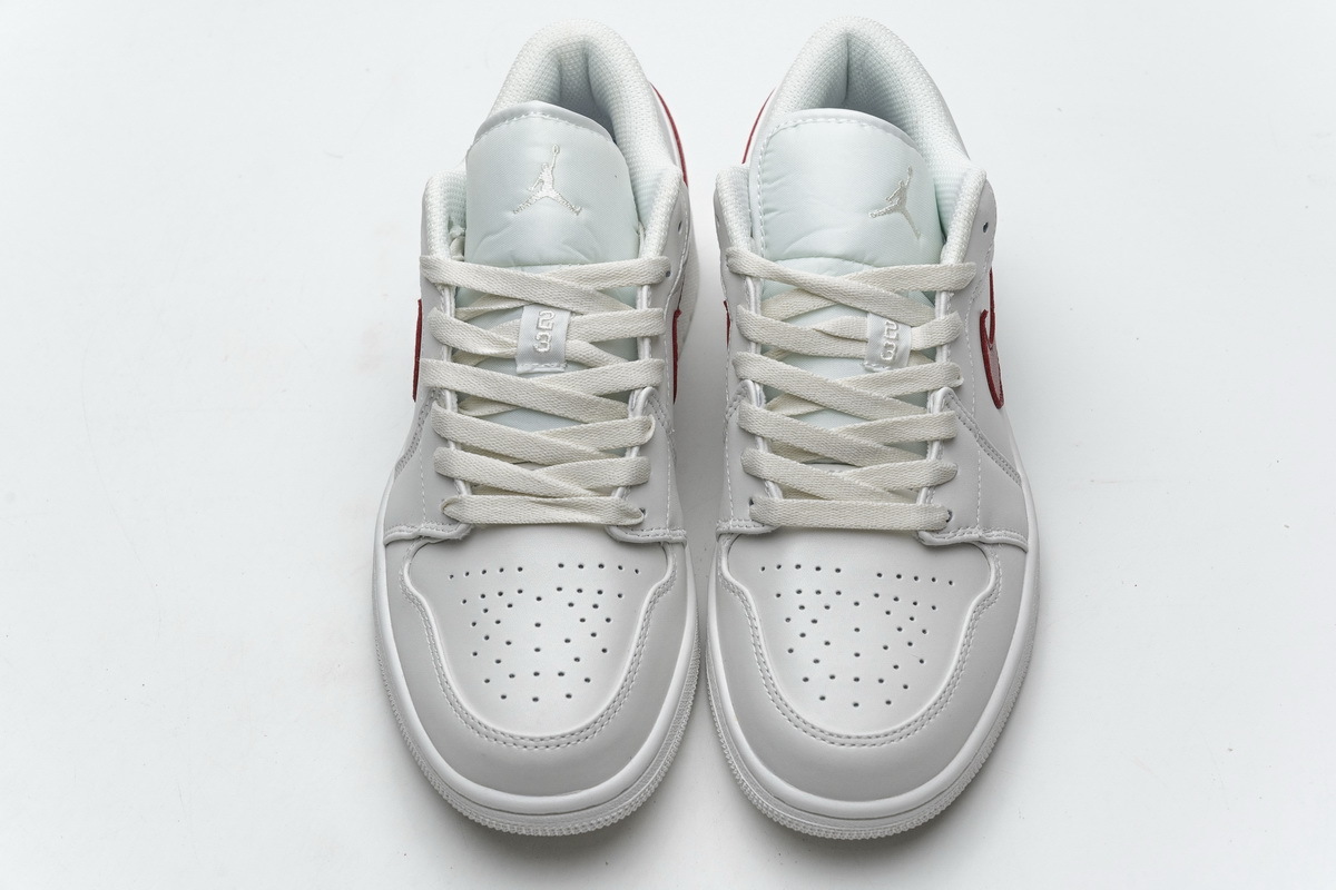 Bstsneaker- Air Jordan 1 Low Milk White Red AQ9941-161 
