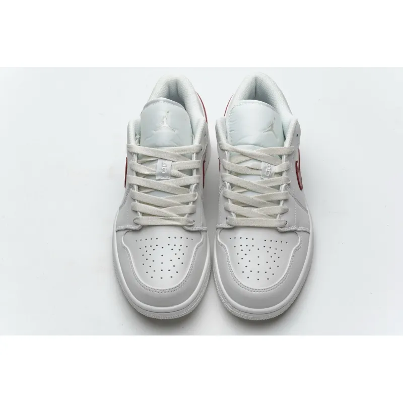 Bstsneaker- Air Jordan 1 Low Milk White Red AQ9941-161 