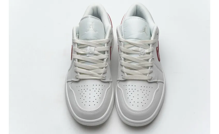 Bstsneaker- Air Jordan 1 Low Milk White Red AQ9941-161 
