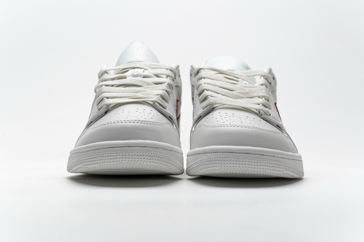 Bstsneaker- Air Jordan 1 Low Milk White Red AQ9941-161 