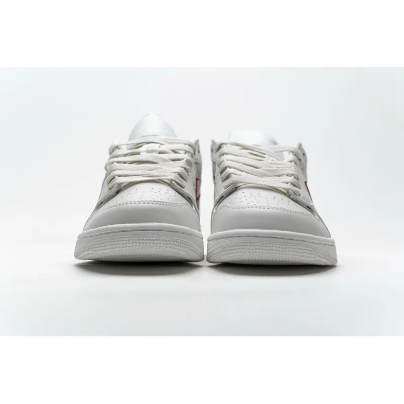 Bstsneaker- Air Jordan 1 Low Milk White Red AQ9941-161 