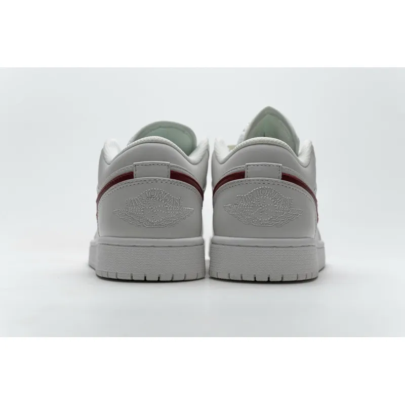 Bstsneaker- Air Jordan 1 Low Milk White Red AQ9941-161 