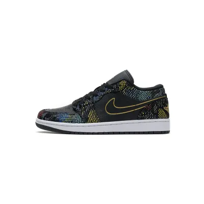  Air Jordan 1 Low Multicolor Snakeskin (W) (2020) CW5580-001  01