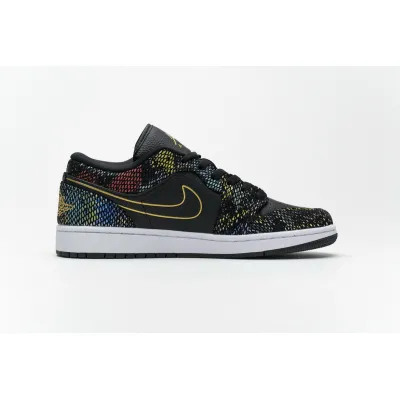  Air Jordan 1 Low Multicolor Snakeskin (W) (2020) CW5580-001  02