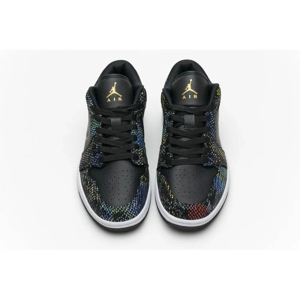 Bstsneaker- Air Jordan 1 Low Multicolor Snakeskin (W) (2020) CW5580-001 