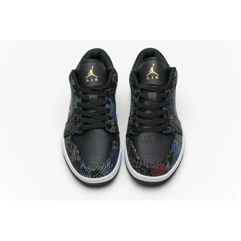 Bstsneaker- Air Jordan 1 Low Multicolor Snakeskin (W) (2020) CW5580-001 