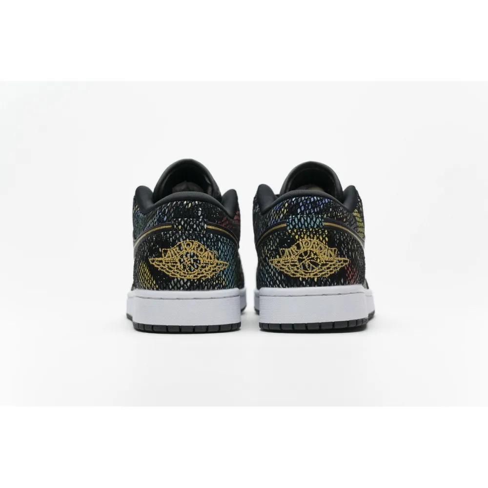 Bstsneaker- Air Jordan 1 Low Multicolor Snakeskin (W) (2020) CW5580-001 