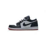 Bstsneaker- Air Jordan 1 Low Obsidian Ember Glow 553558-481 