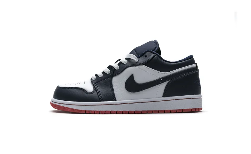 Bstsneaker- Air Jordan 1 Low Obsidian Ember Glow 553558-481 