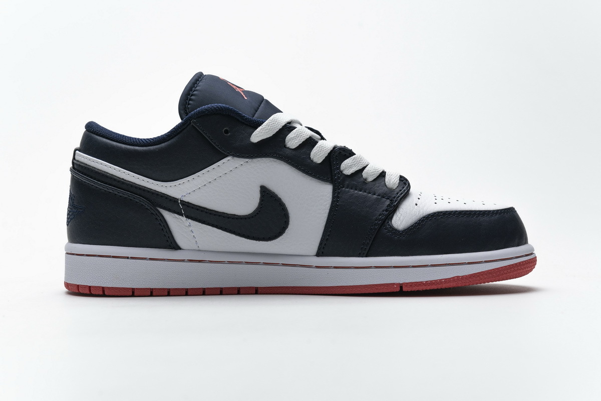 Bstsneaker- Air Jordan 1 Low Obsidian Ember Glow 553558-481 
